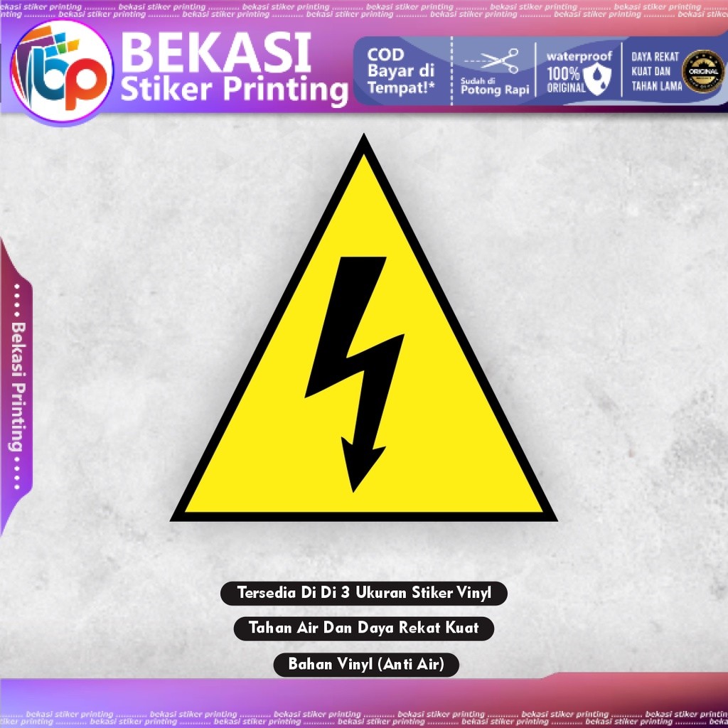 

Stiker Panel Listrik Segitiga Sign Stiker Bahaya Panel Listrik Stiker Danger Panel listrik
