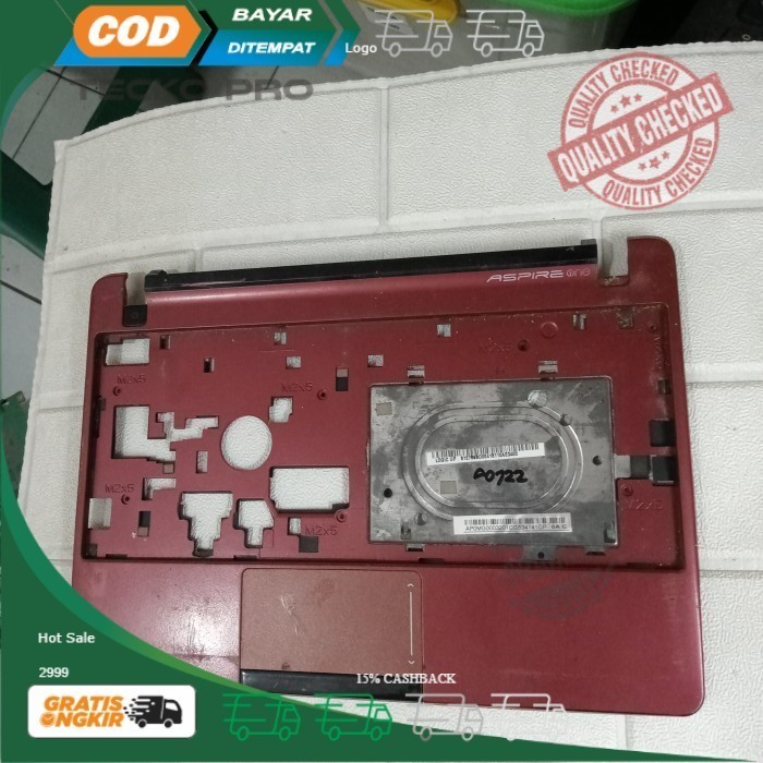 Casing Palmrest Keyboard Acer Aspire One 722 AO722 LA-7071P - Merah