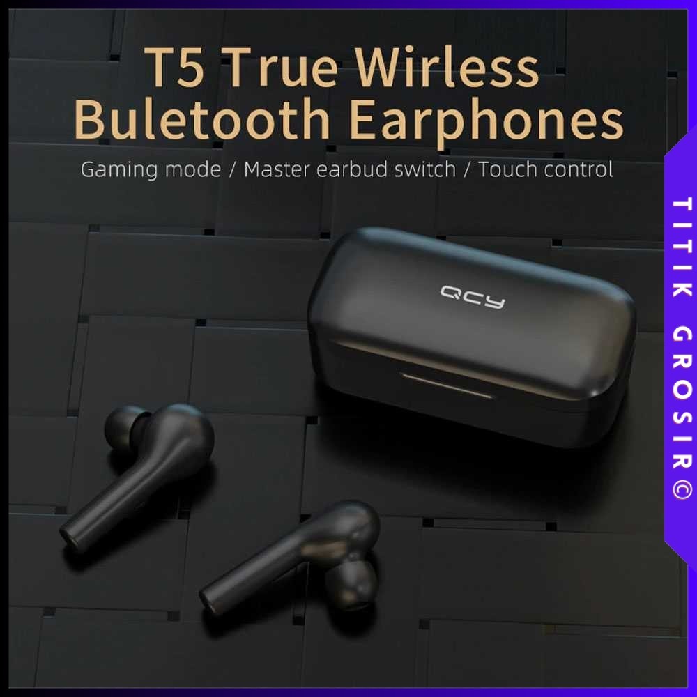 QCY TWS Bluetooth Earphone with Charging Case - QCY-T5