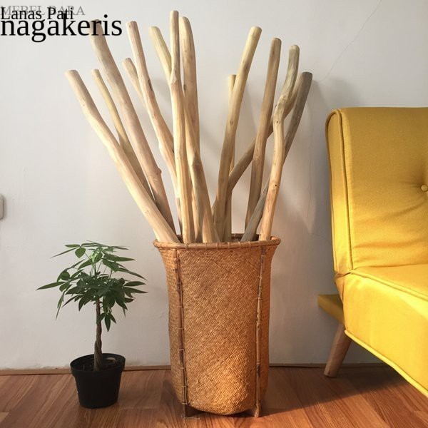 

kayu ranting macrame teakwood dahan kayu jati asli halus murah terlaris FXN8 XD6