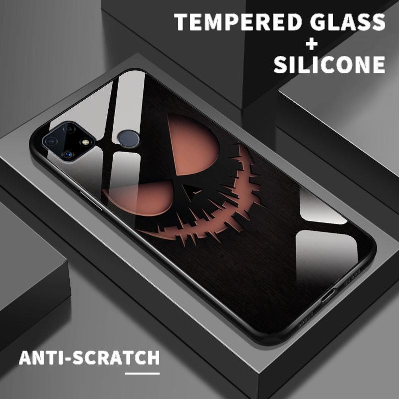 Kaca Glass Case For Realme C25 C25s C25Y C30 C30s C31 C33 2022 2023 C35 C53 C55 C67 4G Soft Case Coo