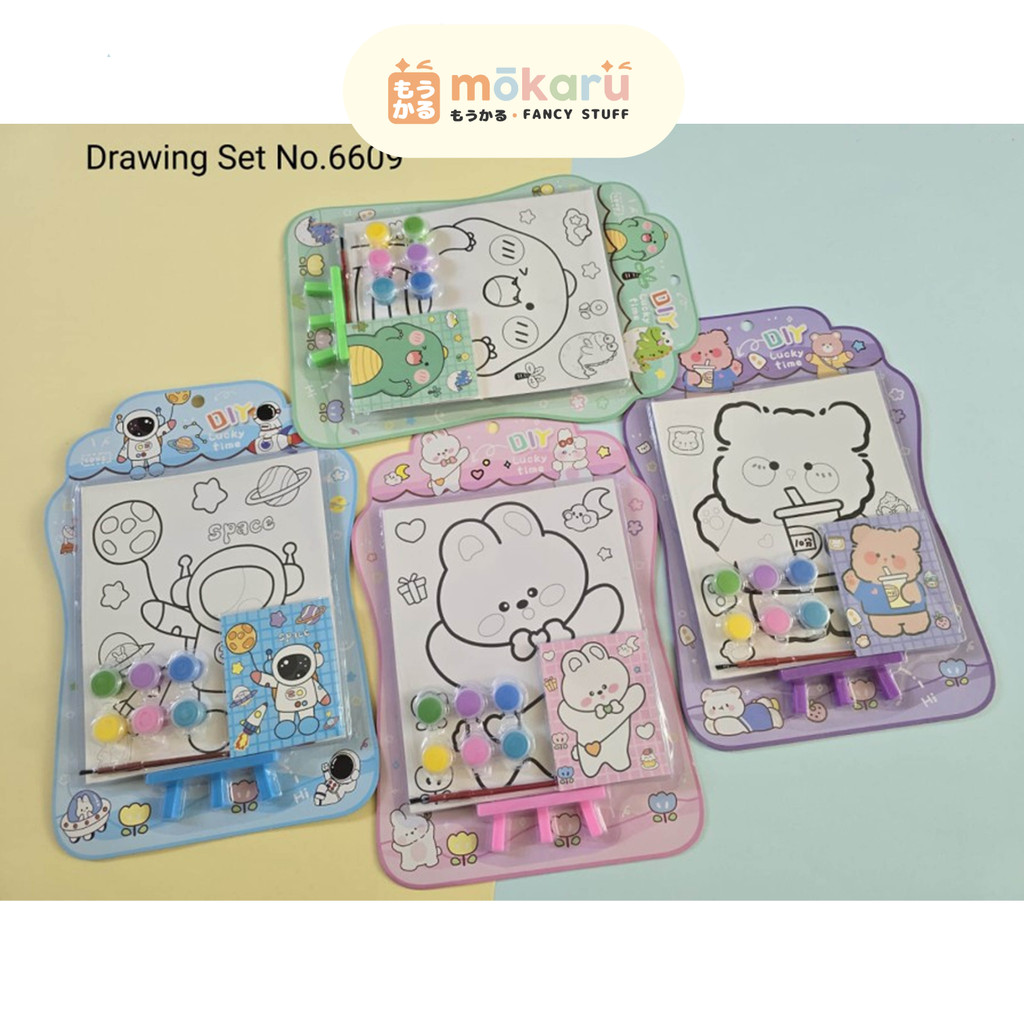 

Fancy Drawing Set 6609 Set Melukis Mewarnai Gambar Lucu RANDOM