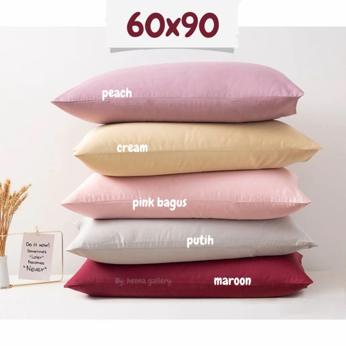 "SKY.LD" -  TERBARU sarung bantal 60x90 katun 2 pcs - navy, 2 Bantal 60x90