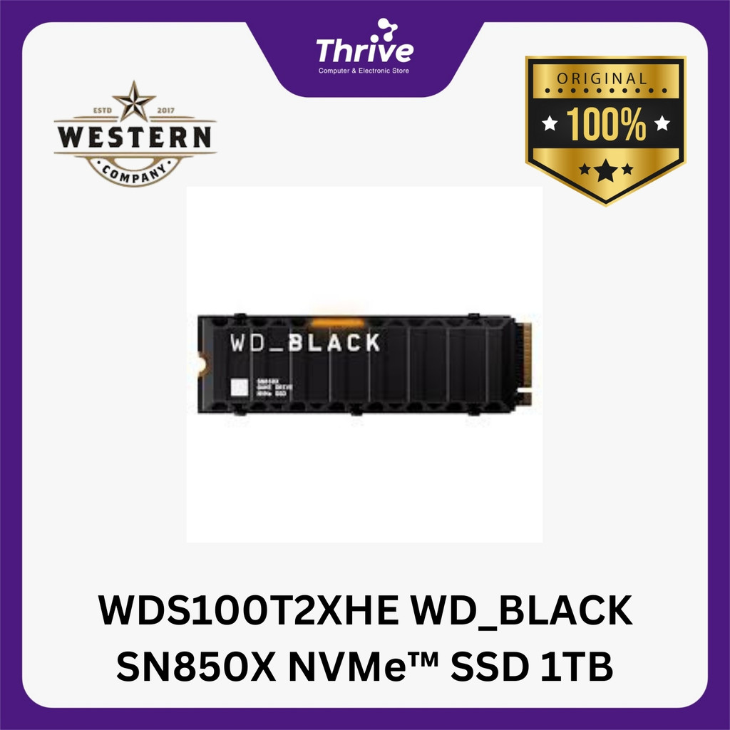 WDS100T2XHE WD_BLACK SN850X NVMe™ SSD 1TB