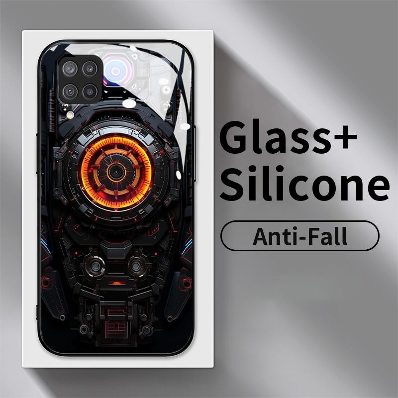 Hard Case For Samsung A12 A11 A13 4G A14 A15 5G A10 A10s HD Tempered GlassCool Artistic Acoustical S