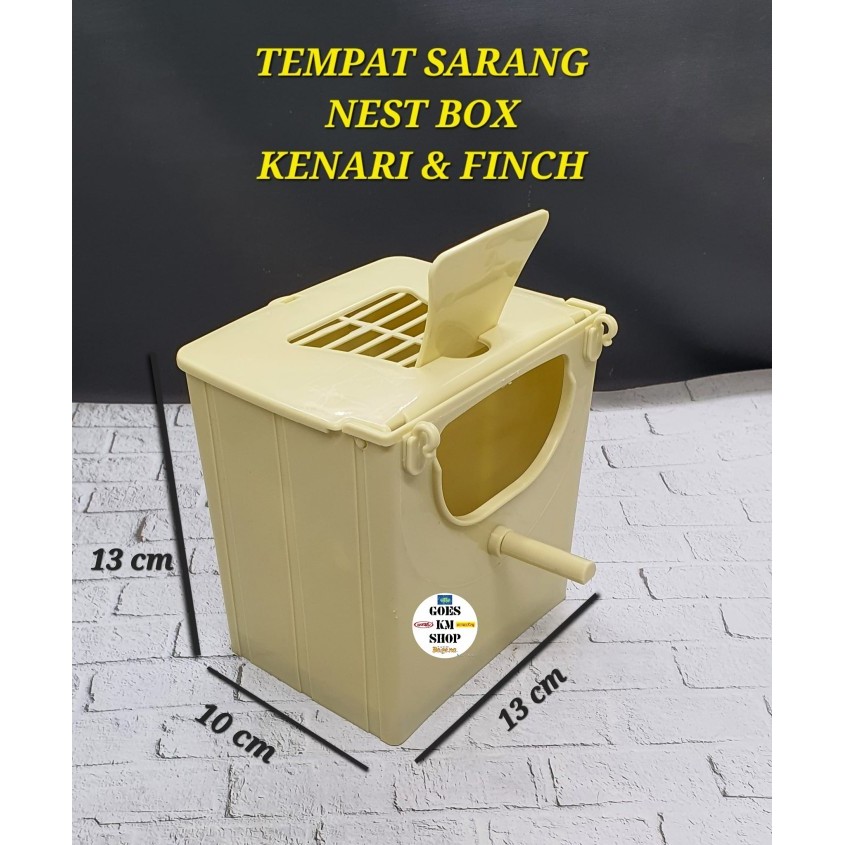 BERD CH NEST BOX KOTAK SARANG BURUNG KENARI FINCH TEMPAT SARANG