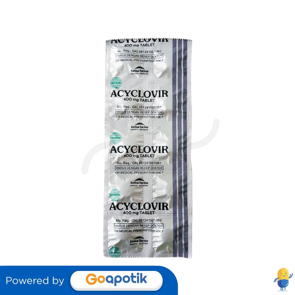 Acyclovir Kimia Farma 400 Mg Strip 10 Tablet