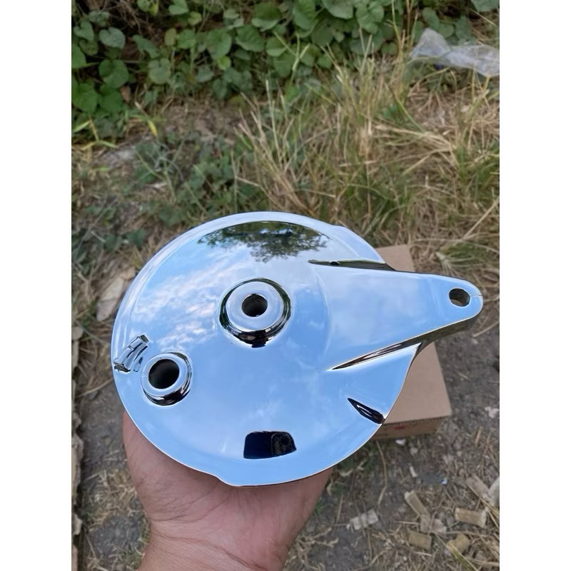 Tutup Tromol Jupiter MX / Burhan/ Z New Besar Original 100% Baru Chrome Celup Pnp Velg Enkei Vnd/Mut