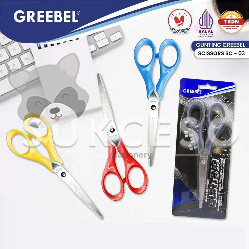 

GREEBEL Stainless Scissors SC-03 - Gunting Serbaguna Anti Karat SATUAN
