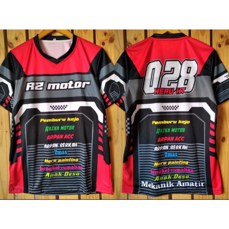 Jersey Racing / kaos balap JERSEY RACING CUSTOM FULL PRINTING DESAIN BEBAS
