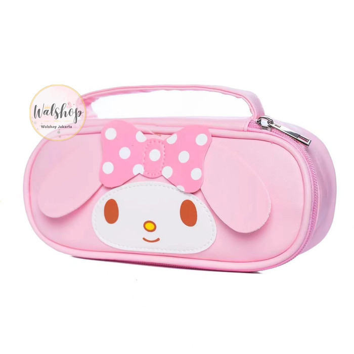 

[P r o m o]New Tempat Pensil Premium Sanrio Cinnamoroll Melody Kuromi Oval - TP006 - Melody