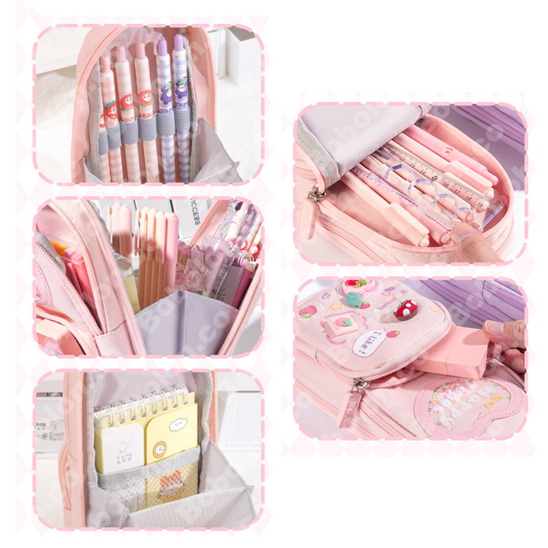 

Kotak Pensil Anak Sekolah 6 Ruang / Kapasitas Besar Pencil Case / 3D Anak Perempuan Lucu Besar