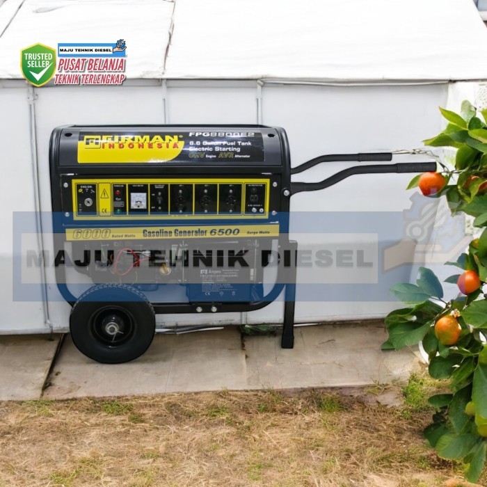 Mesin Genset Bensin Portable Gasoline Generator Firman FPG8800 E2 6500 Watt Elektrik Starter