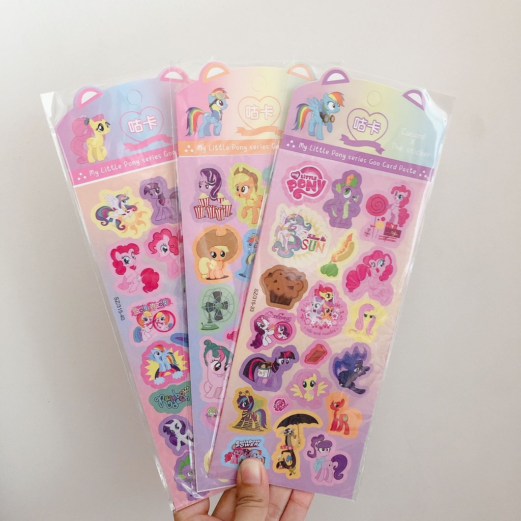 [Whispers] Painting Sticker Stiker My Little Pony Lembaran / Per Lembar Cutting Stickers Karakter