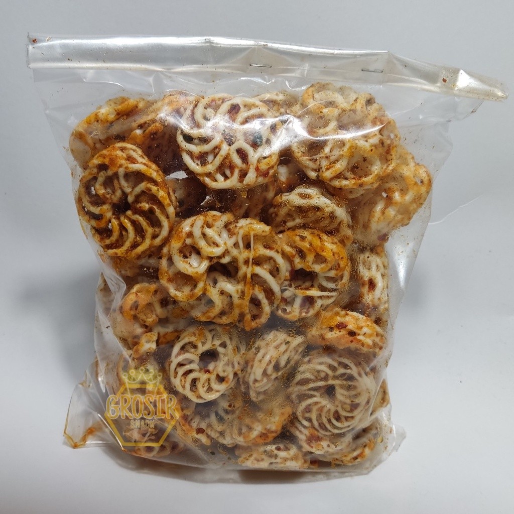 

Kerupuk Seblak Mawar 250gr Extra Pedas Daun Jeruk