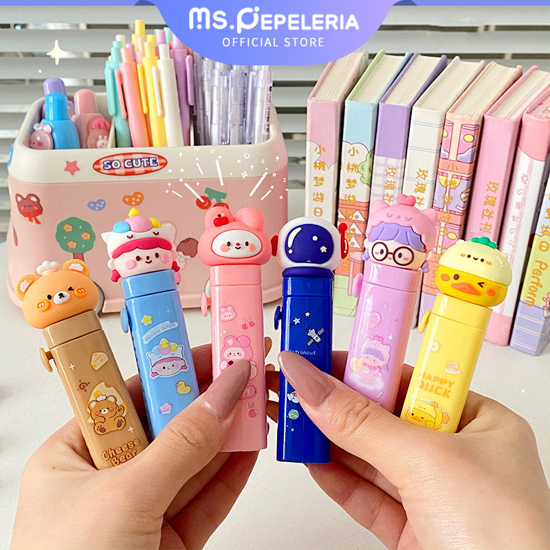 

Push Eraser/Sliding Eraser / Penghapus Mekanik / Hapusan Mekanik Warna Lucu Tidak Meninggalkan Serpihan-Ms.Pepeleria