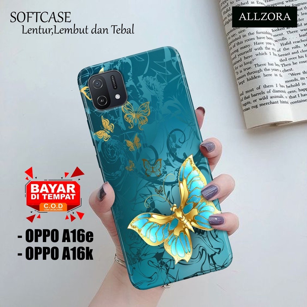 Softcase Hp Oppo A16e / Oppo A16k Terbaru  - Fashion Case KUPU - Case Oppo A16e / Oppo A16k - Cassin