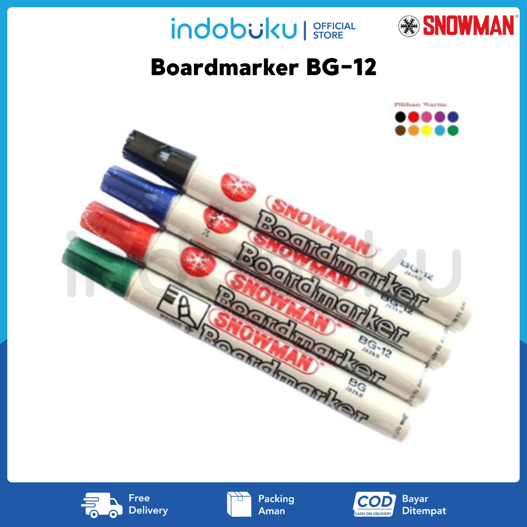 

Spidol Papan Tulis Snowman BG-12 / Boardmarker Snowman BG-12