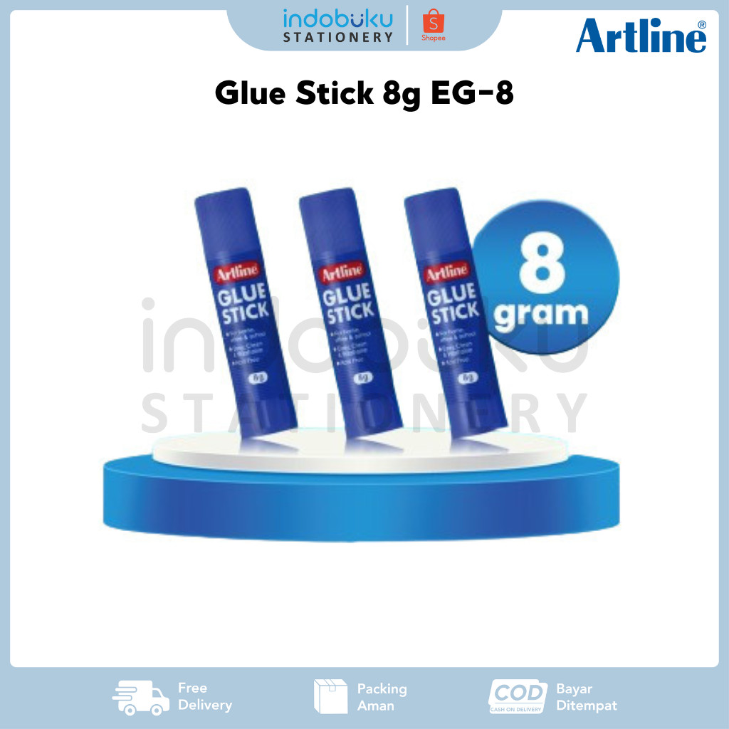 

Glue Stick 8g Artline EG-8 / Lem Batang 8g Artline EG-8