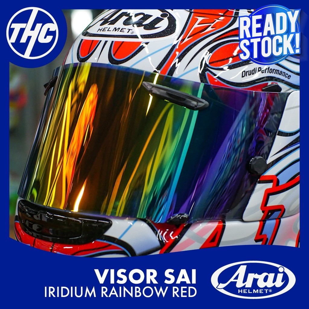 VISOR ARAI SAI RR5 QUANTUM J ASTRO IQ RAPIDE IR IRIDIUM FLAT KACA HELM