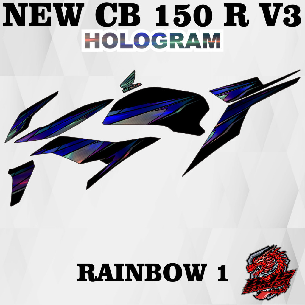 stiker striping new cb 150 r v3 - - striping sticker stiker polet lis hologram all new cb 150 r v3 a