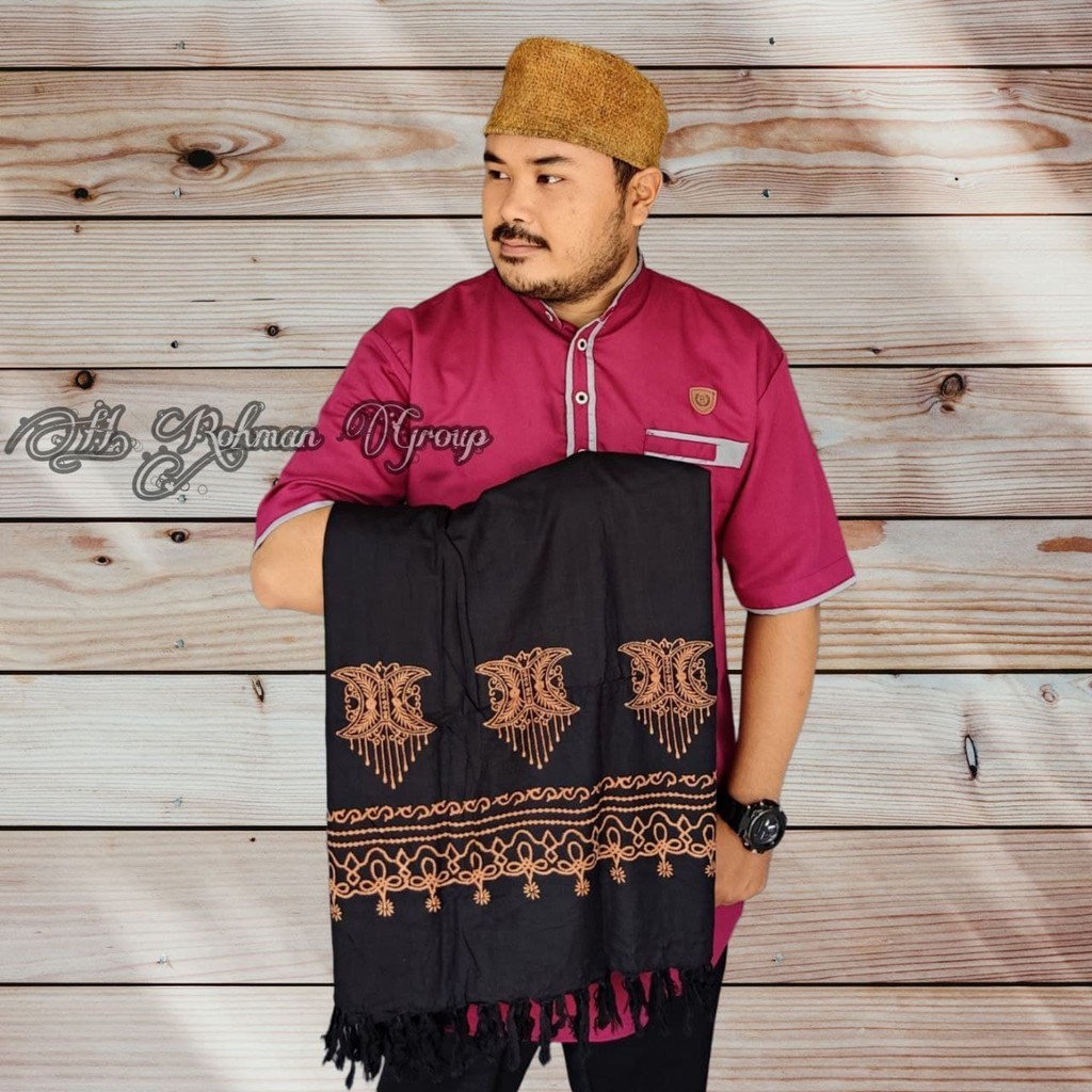 sorban arab surban Khasmiri batik Premium Sorban Rida Putih Panjang Kashmiri Printing Surban Habib B