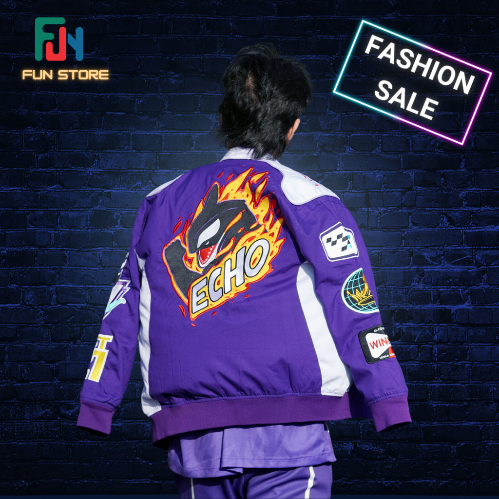 jacket ECHO RACING terbaru s13 2024 RRQ BLACKLIST EVOS ONIC ALTEREGO OVER SIZE S M L XL XXL XXXL XXX