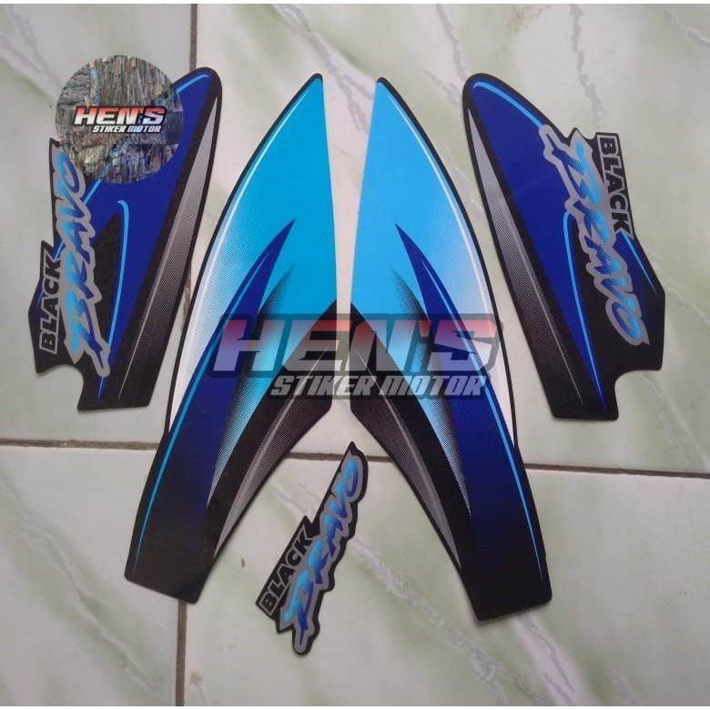 stiker striping sticker motor suzuki bravo