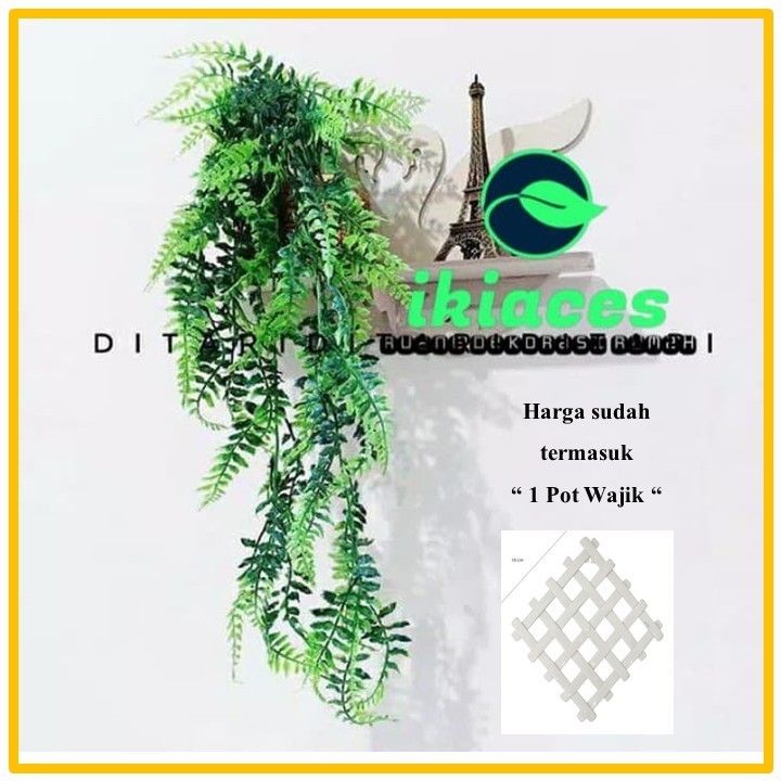 DAUN RAMBAT DAUN JUNTAI DAUN ARTIFICIAL BUNGA PLASTIK DAUN DEKORASI RUMAH MURAH