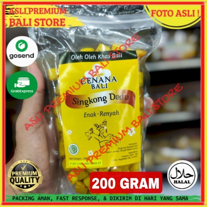 

OLEH OLEH MAKANAN CEMILAN CAMILAN SNACK KULINER KHAS ASLI ORI ORIGINAL BALI KERIPIK KRIPIK SINGKONG 200 GRAM GR