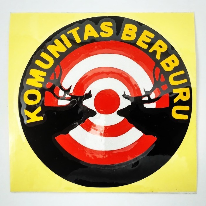 

Stiker Komunitas Berburu 4 Warna