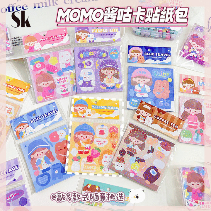 

SKSHOP Stiker MOMO Series Lucu DIY 1 pack isi 10 - SK064