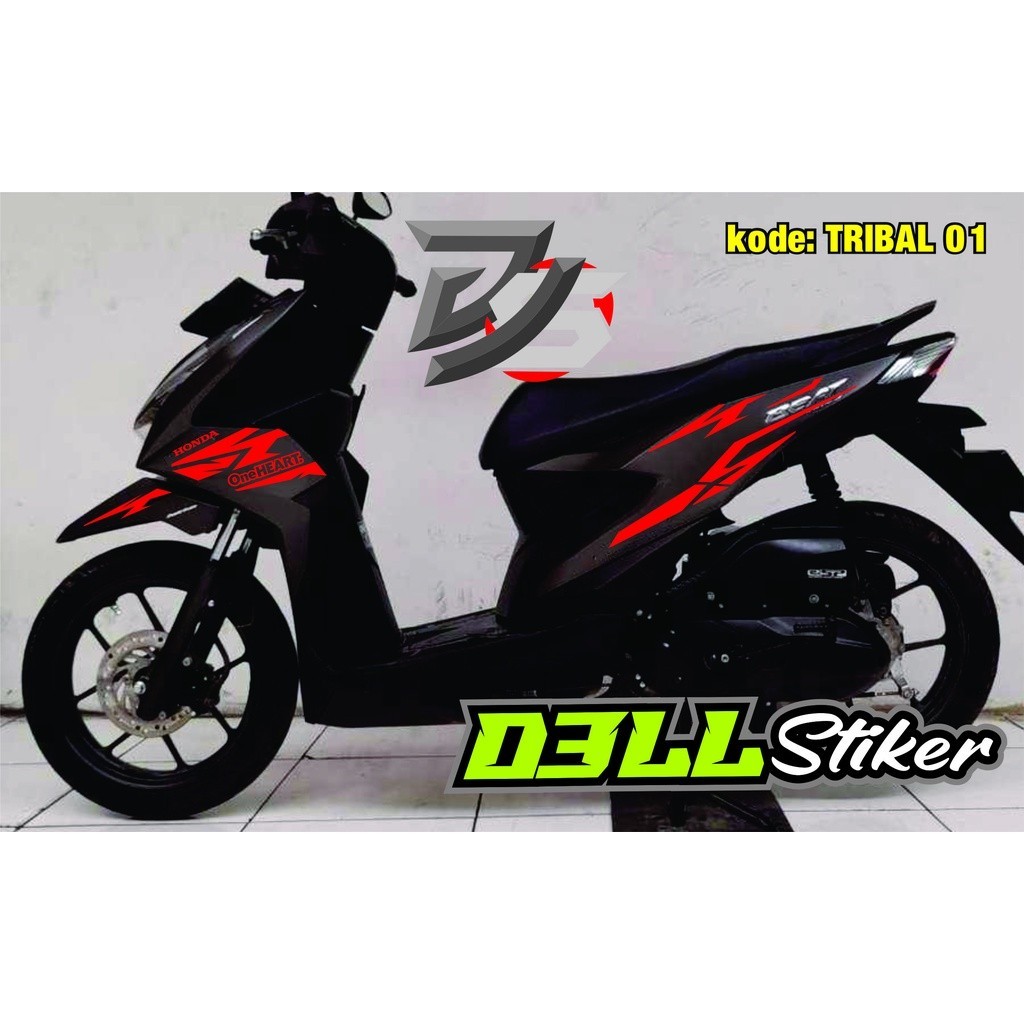 Cutting Sticker Beat Deluxe - Aksesoris Motor Stiker Honda Beat 2020 2021 2022 Schotlite Cutting Sti