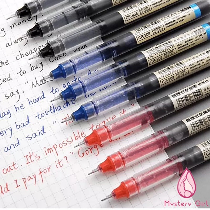 

High capacity Pena Gel pen pulpen Hitam Biru Red 0.5mm Pena