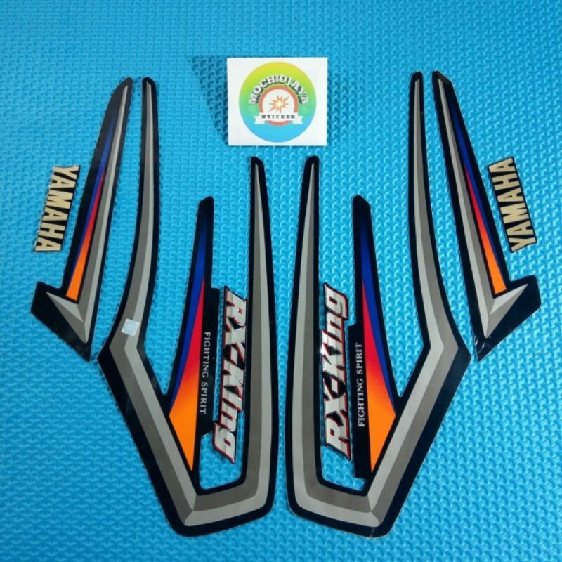 STRIPING RX KING 2001 HITAM SATU SET EMBLEM YAMAHA RX KING TERLARIS TERBAIK