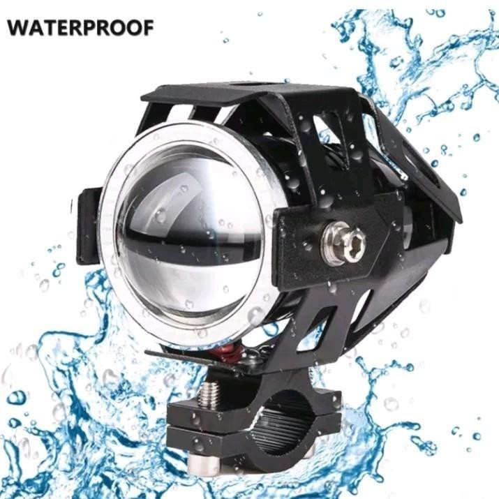 ORIGINAL Lampu Tembak Sorot Motor LED Cree U7 Worklight 3000 Lumens Cahaya Terang Putih Aizome Trans