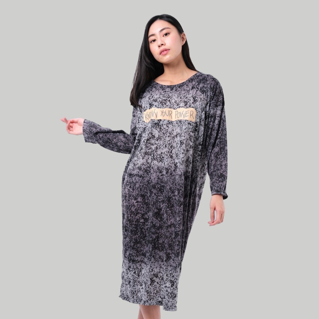 PRETTY Daster Oversize Wanita Lengan Panjang Tie Dye