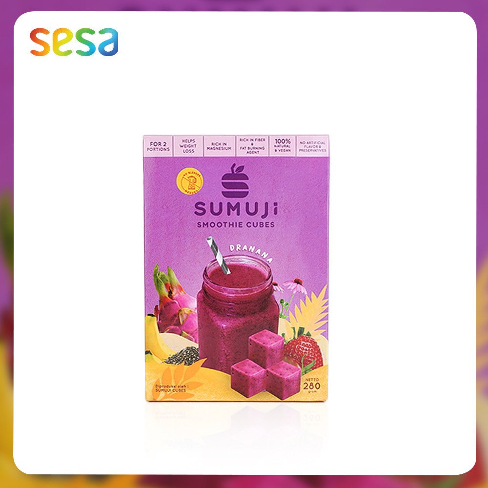 

SUMUJI Smootie Cubes Dranana 280gr/Pack - Minuman Buah Naga