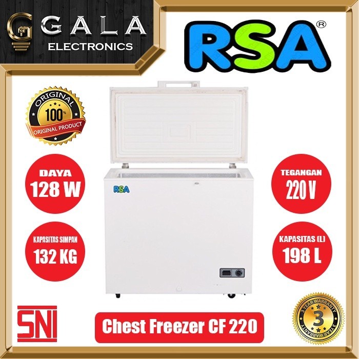 SPESIAL PROMO SALE Chest Freezer Box RSA CF 210 (200 Liter)