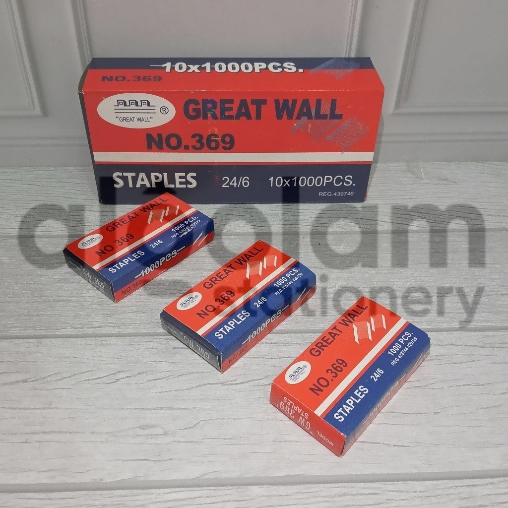 

SATUAN ( 1 BIJI BOX KECIL ) Isi Staples Besar Great Wall No. 03