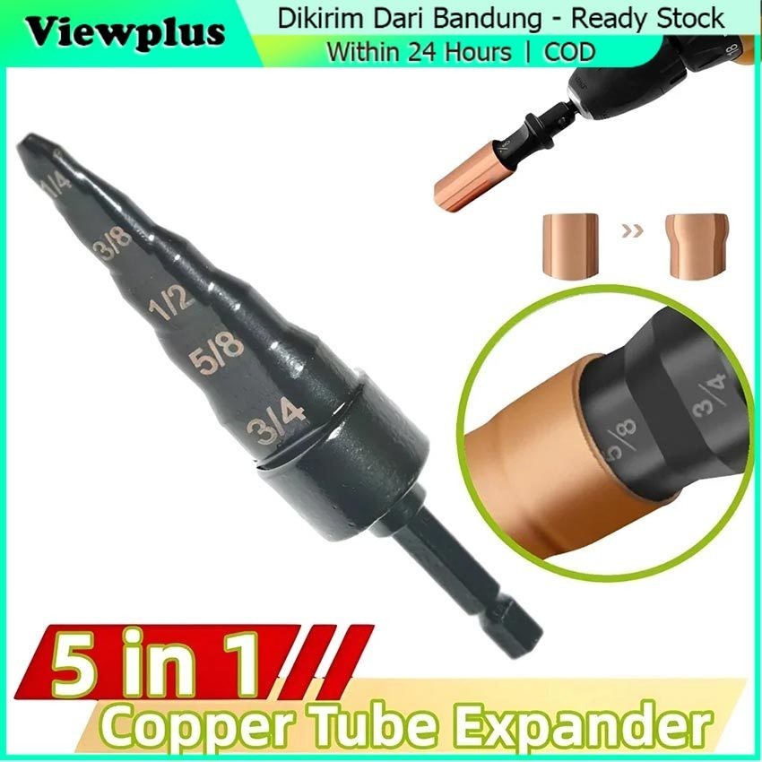 Alat Perbesar Pipa Tube Expander Pipe Expander Kuningan Tembaga Peralatan Pemasangan AC Mata Bor