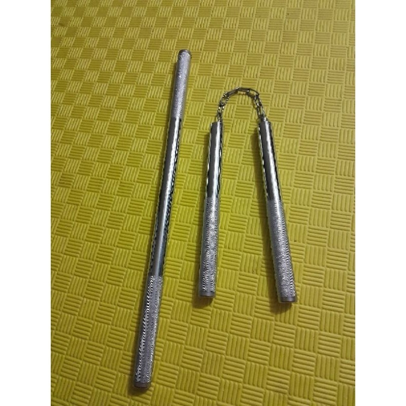 Double stick stainless ,Nunchaku,Ruyung besi