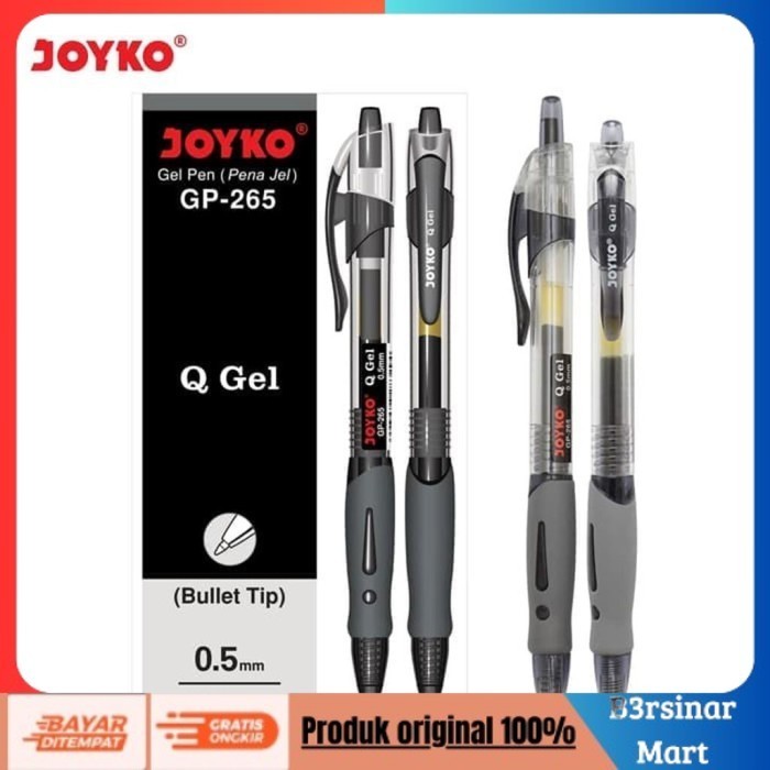 

[COD] DISKON Pulpen Joyko Gel Cetek Q Gel G P265 (1pak 12pcs) PEN DV 902 Berkualitas