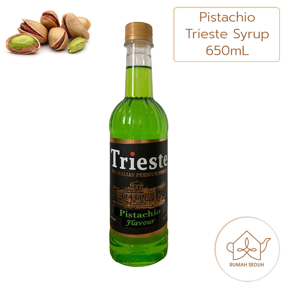 

650ml Trieste Pistachio Syrup - Sirup Kacang Pistacio - Sirop Pistasio