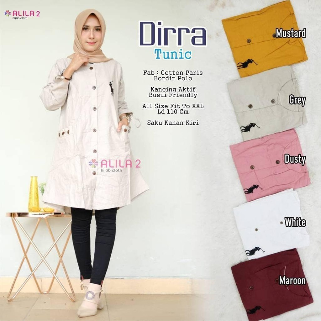 TUNIK XXL PUTIH LD 110 - 100 Katun Polos Katun Bordir Elna Rista Saquina Vinka Azkia Gisele Areta Ba