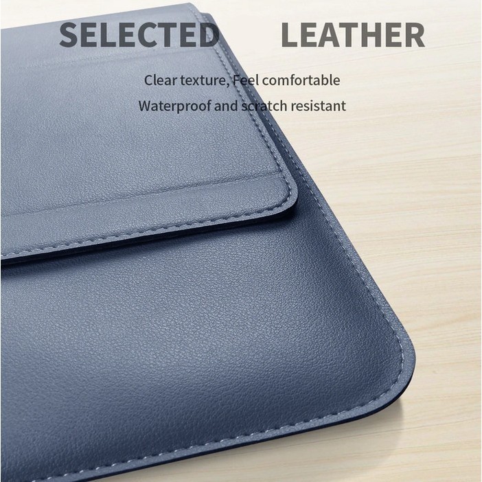 Laptop HP Envy X360 13 Inch Tas Sleeve Cover Leather Standing