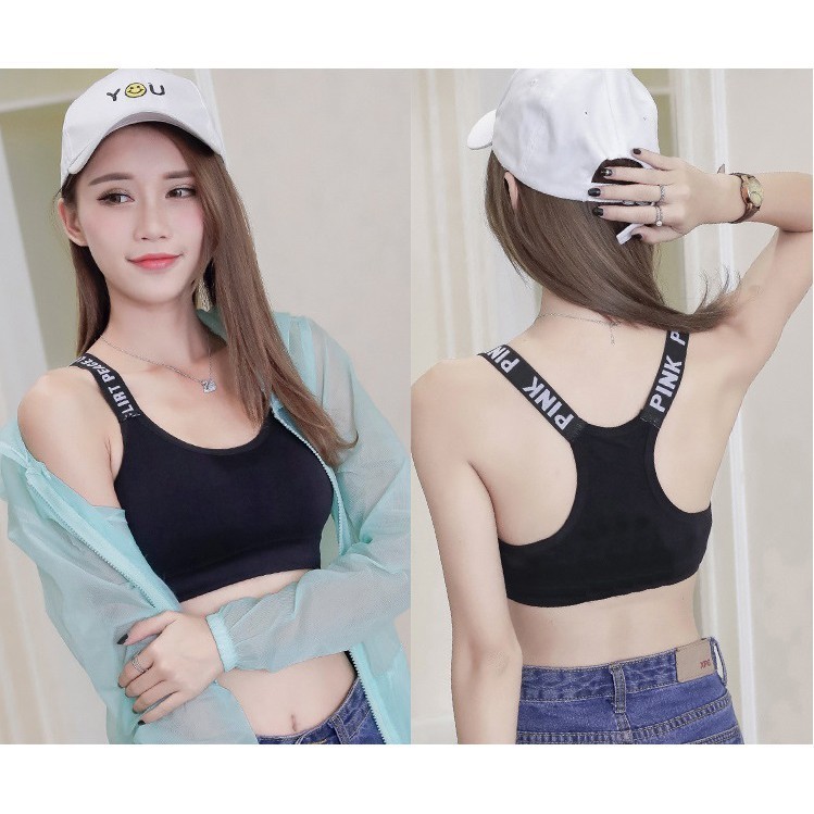FygaleryMedan Sport Bra Wanita Tanpa Kawat Pakaian Dalam Wanita Bra Yoga Bra Olahraga High Quality a