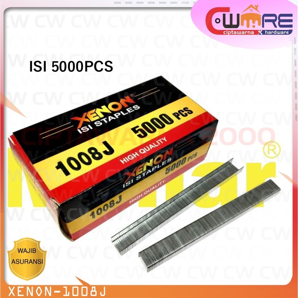 

Xenon 1008J Refill Isi Staples 8 mm Paku Angin Tembak 5000 pcs - CwTc