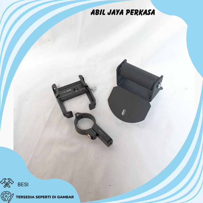 PAKET HOLDER HP BREKET BRACKET GPS HOLDER HP MOTOR YAMAHA NMAX NEW COVER STANG MOTOR NMAX BARU HOLDE