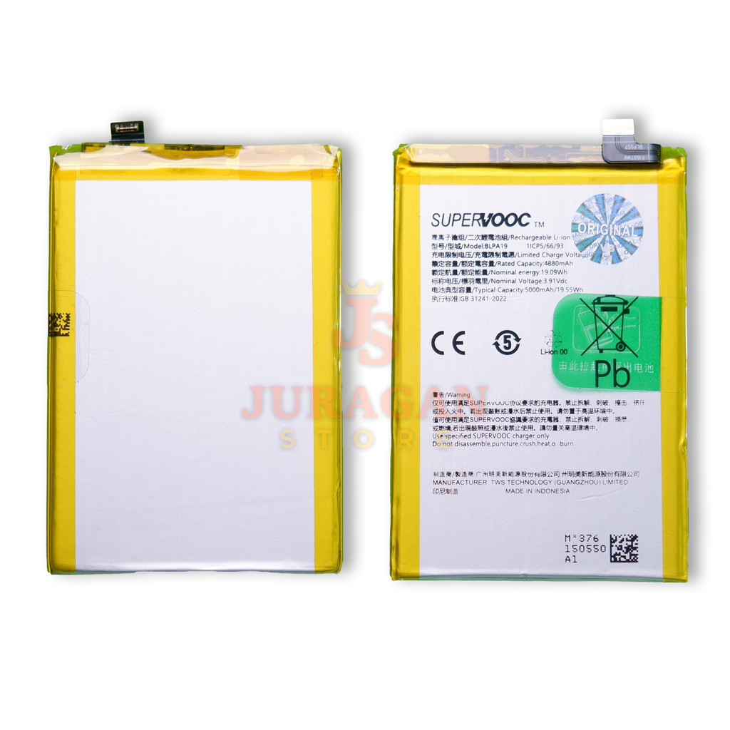 BATERAI BATRE OPPO A38 / OPPO A58 BLP-A19 ORIGINAL